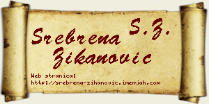 Srebrena Žikanović vizit kartica